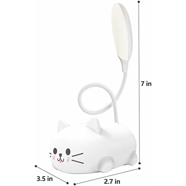 Minimalistiske sengelamper Barn LED-skrivebordslampe for barn Student Læringsøyevernlampe USB-oppladbar lampe Sovesalgave Liten skrivebordslampe N