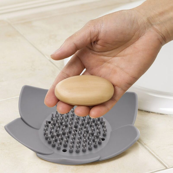 Holder, Holder Case med drænhuller, Bakke a Silikonesvamp Saver Dish Holder a