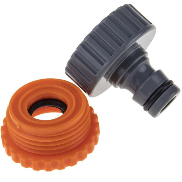 Adapter til rørforbindelser med 1 og 3/4 tommer hun-gevind