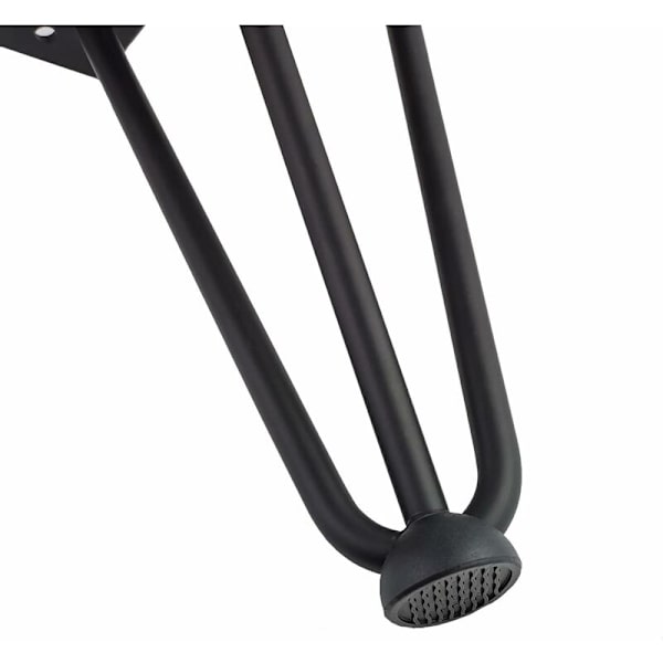 Qrity [Päivitys] 4 kpl hiusneulatyyliset pöydänjalat, 25 cm DIY-metallijalat, kolme rautatankoa, vahvemmat, ruuveilla ja lattiansuojilla