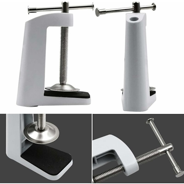 Mikrofonbordklemme Solid Metallbordfeste Klemme Bordklemme Med Justerbare Skruer Pålitelig Bordfeste Klemme Stativ Saksarm Bom Suspensio