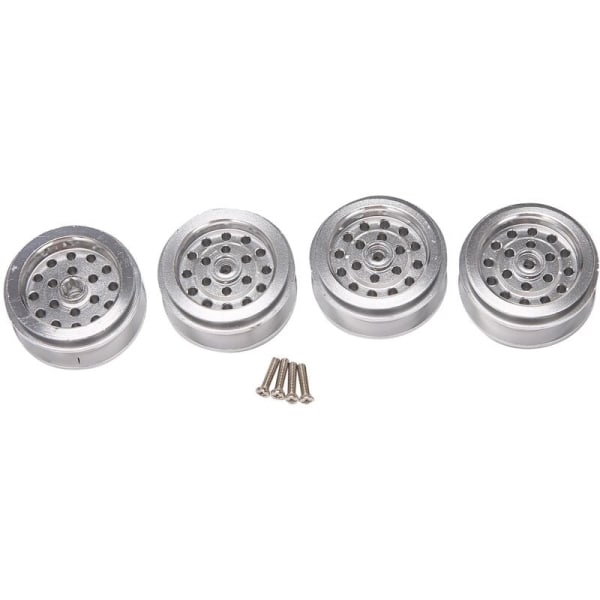 D12 B24 B16 B36 C14 C24 MN MN99S Q60 Q65 RC-auton päivitysosat Metalliset vanteen vannekeskiön vaihtotarvikkeet, hopea
