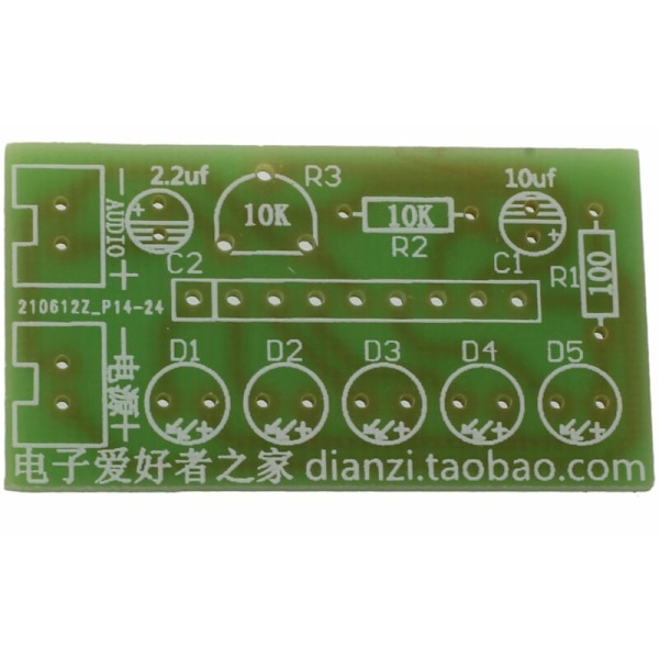 Ka2284 LED-niveauindikator DIY-sæt Lydniveau Måling Niveauindikator
