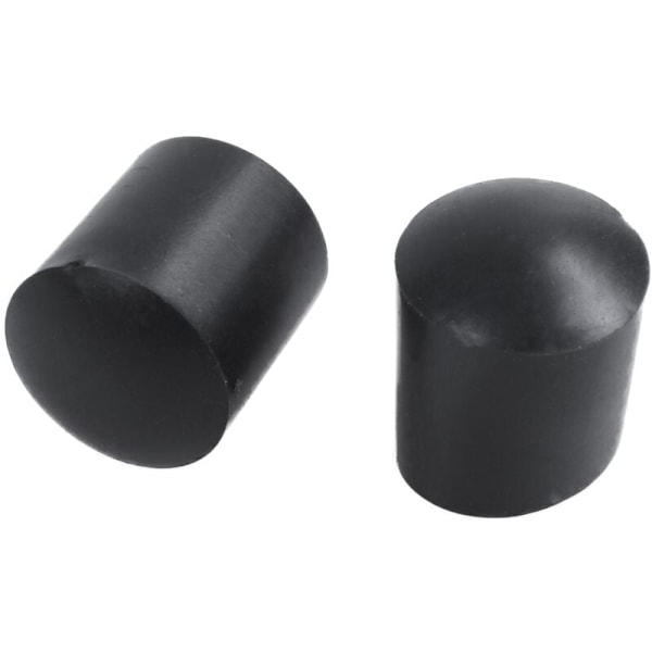 Gummikapsler 40 stk Sorte Gummistykker, 10 mm Spidser