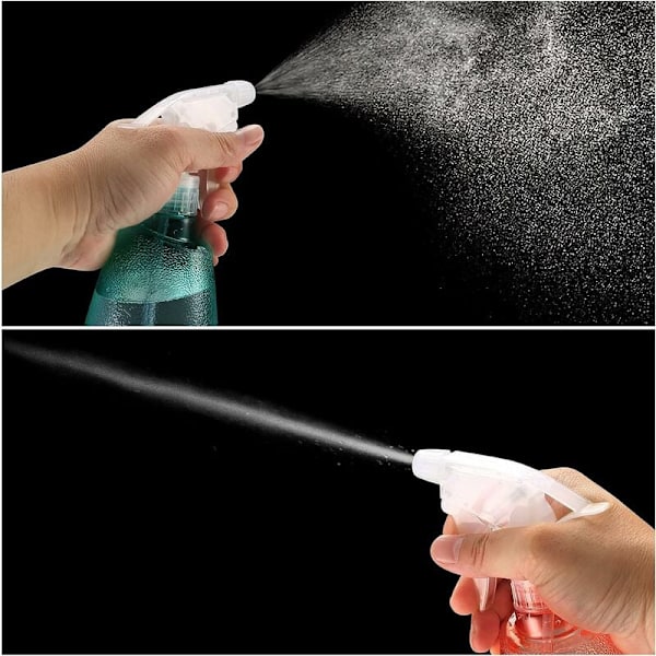 2 stk. tomme sprayflasker 500 ml, plastik sprayflasker, tom sprayflaske, tom pumpeflaske til husholdning, have, frisør, planter, blomster