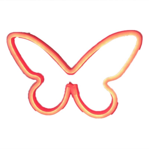 LED Neon Lights Butterfly Decoration Sign Wall Light for Lovers Wedding Party Decor Night Lights C