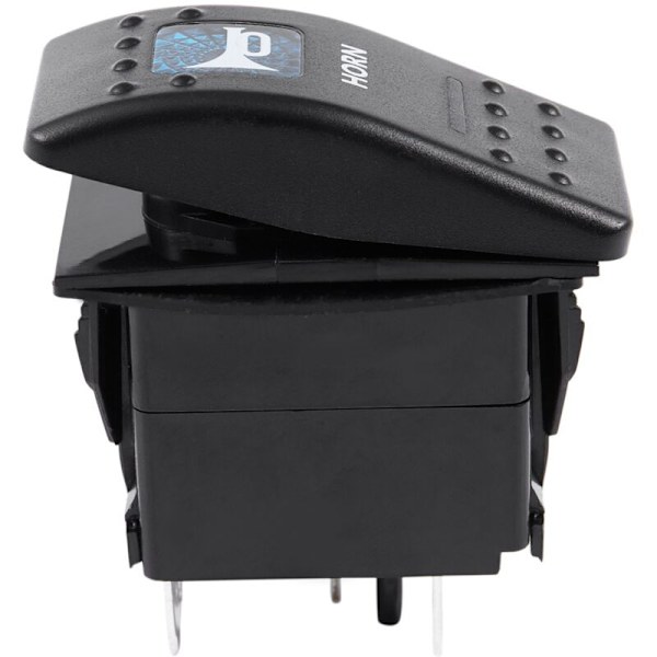3X 5-polet bilbåd vippeafbryder hornmønster blåt LED-lys 12V/20A 24V 10A