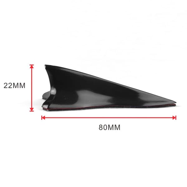 10 stk. Bil Bakre Tak Vortex Generator Diffuser Spoiler Tak Spoiler Bumper Hale Generator, Svart