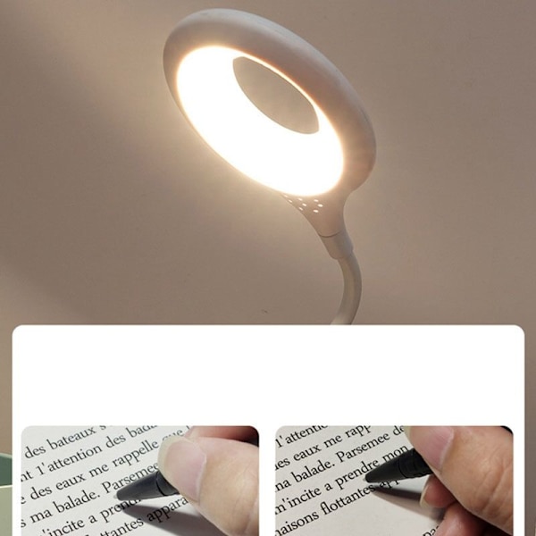 Led skrivbordslampa tryck dimning ögonskydd student kontor sovsal laddning lärande barnrumslampa B