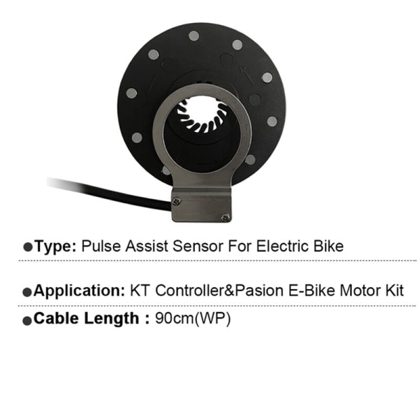Vattentät elektrisk E-cykel pedalassistanssensor KT-10B 10 magnet vänster sida INTE system DIY E-cykel modifierade delar