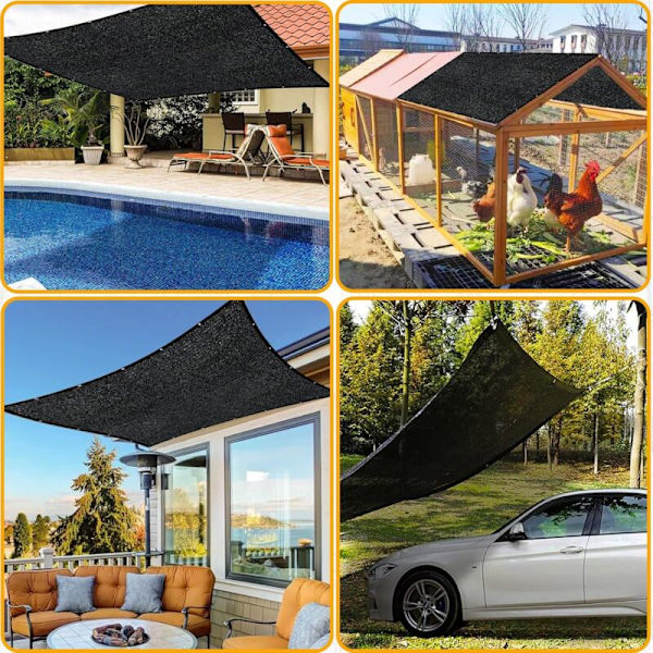 Skuggduk, Vindtät Växthusskuggduk för Växttäckning/Växthus/Trädgård/Pergola/Patio Gräsmatta 1m1m