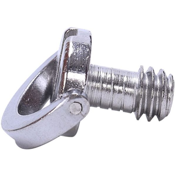 1/4 tum D-ring kamera frigöringsskruv stativ skruvadapter anslut DSLR-kamera tillbehör - 2-pack