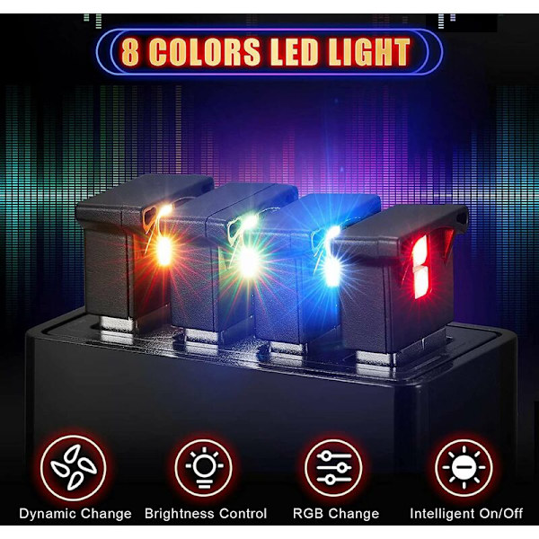 USB LED-lys, RGB LED-bilindretningsbelysning Atmosfærelys, bærbar computerlys Hjemmekontor Dekoration Natlampe