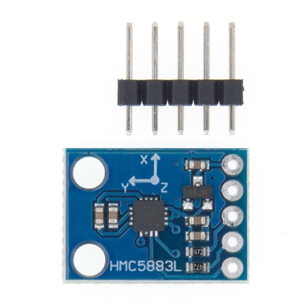 2Pcs -273 3V-5V HMC5883L Three-Axis Compass Magnetometer Sensor Module Three-Axis Magnetic Field Module