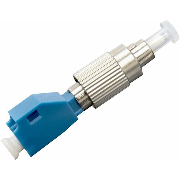 Fiberoptisk adapter, fiberoptisk kontakt, FC hann 2,5 mm til LC hunn 1,25 mm, adapter for fiberoptiske kabler, 2 stk.