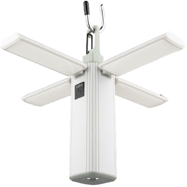 Laddningsbar Solcampinglykta 2000mAh Vikbar Campingtältlampa, Solenergi, 3 Belysningslägen, Utomhus Hängande Sollampor, Nödljus