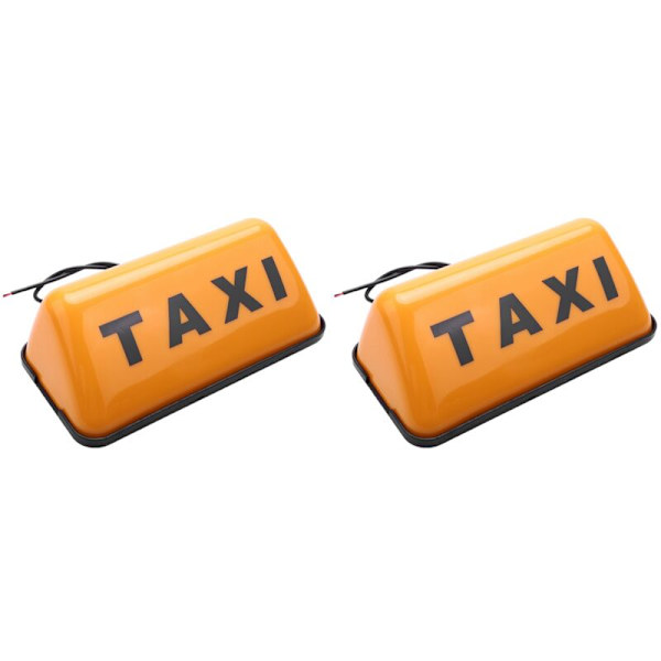 2X TAXI LED Trafiksignal Dagkørelys Bil Lygter DC 12V 3W