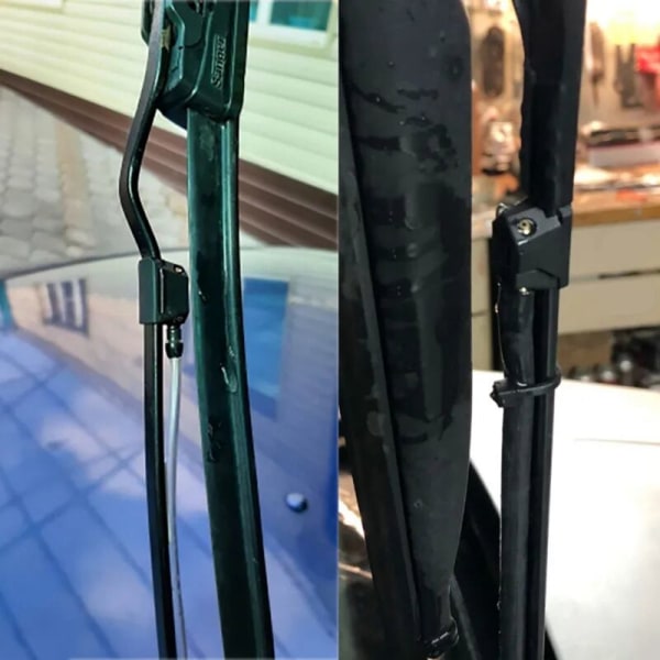 2 st Biltorkarblad Spolarmunstycke 4-vägs Justerbar Uppgradering Installerad på 8 mm 9 mm Arm Biltillbehör