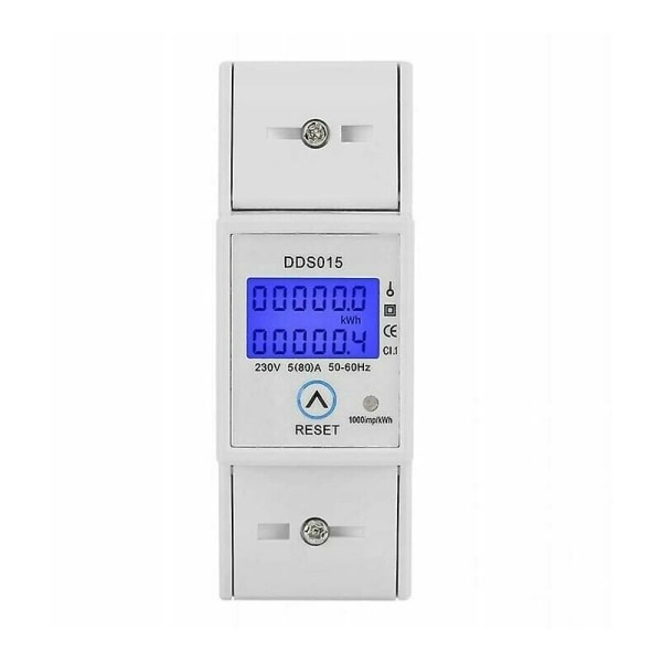 Enfas elektrisk måler 5-80A 230v 50hz Digital elektrisk energimåler