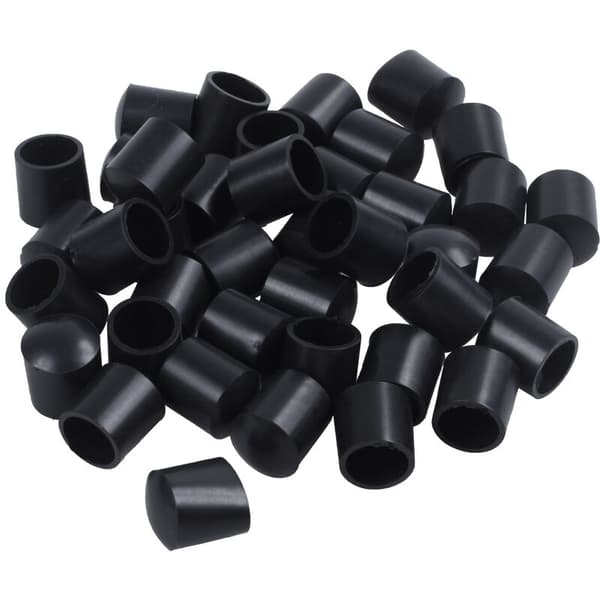 Gummiproppar 40 st Svart Gummislang, 10mm Spetsar