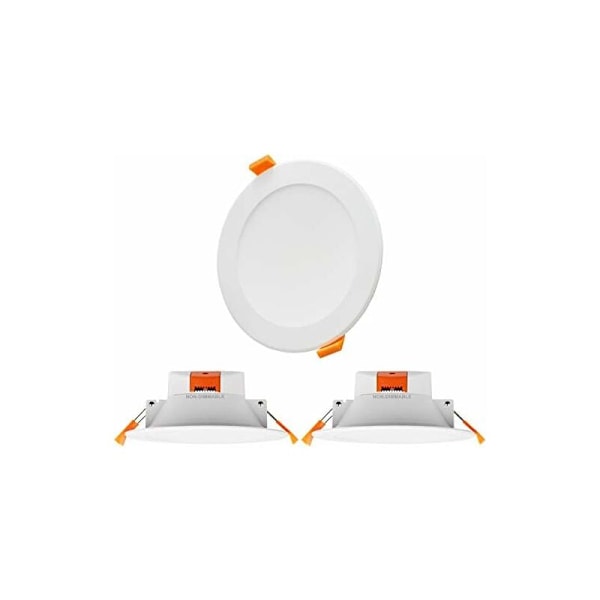 12W 1100Lm Extra Platta Takinfällda LED-Spotlights för Badrum Köks Varmvitt Naturligt Kallt Justerbar Håldiameter 110-135CM 3-pack