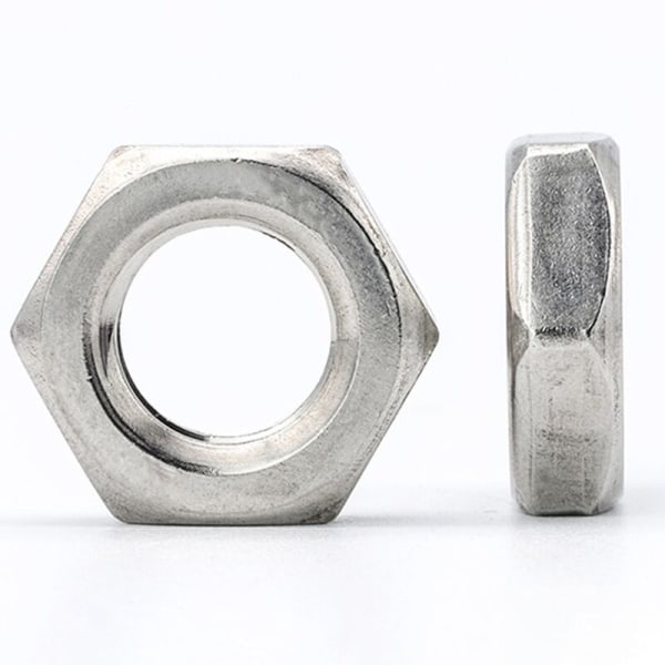 288 stk serie sekskant sekskant muttere tynn mutter sortiment sett M3 M4 M5 M6 M8 M10 M12 M14 rustfritt stål metrisk