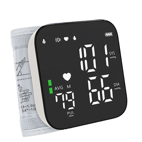 Digital blodtrycksmätare för handleden - Automatisk med stor displ