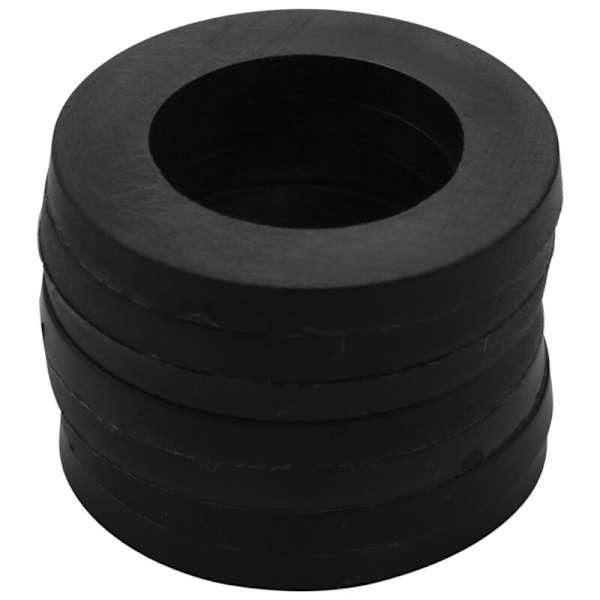 600 stk. Sorte Nylon Gummi Flade Skiver Sortimentssæt til M2 M2.5 M3 M4 M5 M6 M8 M10 M12 Reparationsskiver Glatte Skiver Møbelpakningssæt
