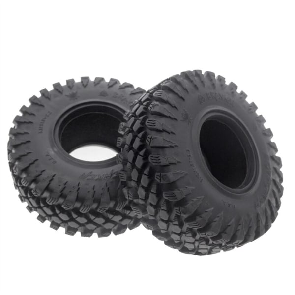 4 stk Rock Crawler Dekk 2,2 Tommers Folding Dekk 128Mm med Mousses for Axial Wraith SCX10 Wrangler -4 2,2 Hjul