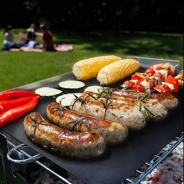 5 stk grillmatte, teflon ovnmatte, glassfibermatte, grillmatte, non-stick grillmatte