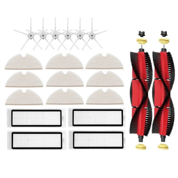 21 Dele Tilbehørssæt til S6/S5/S60/S65/S51/S55/T6/T7Pro/E25/E35/T4/T5/S5MAX/S6Pure/E4/E5 Robotstøvsuger