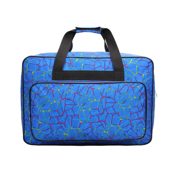 Håndtaske rejsetaske, universal canvas mulepose med lomme 1 stk blue