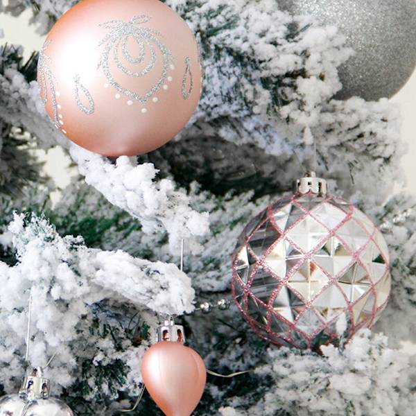 50 st serie julkula snöflinga hänge målad julgran boll hängande hänge vägg fönster dekoration dekoration