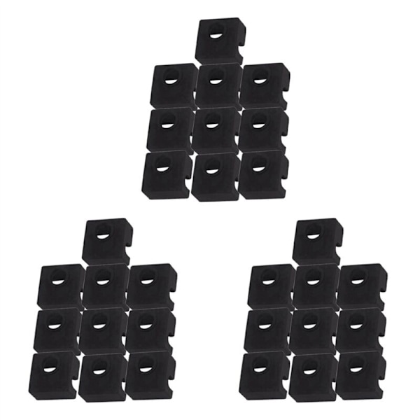 30 st/paket 3D-skrivarmunstycke Silikonstrumpor Skydd Värmeisoleringsskal för Block -10 Extruder