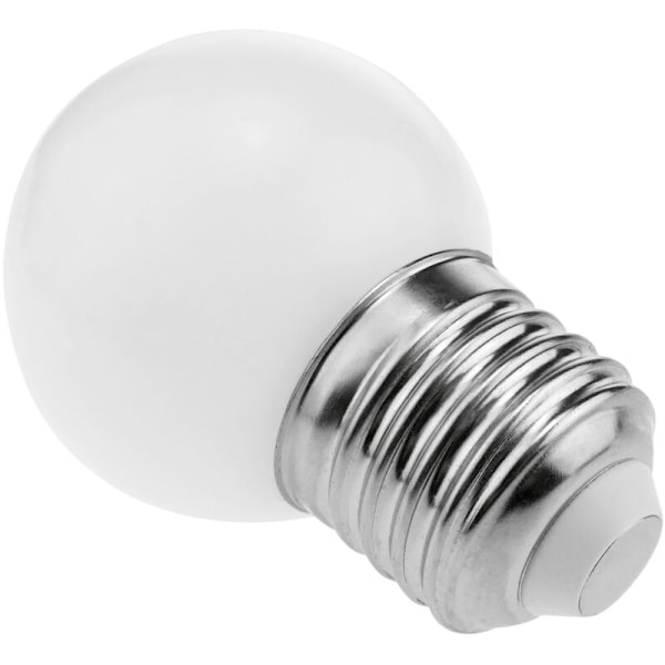 Kuleformet LED-pære E27 1,5 W med 6400 K kaldt lys 43 x 70 mm