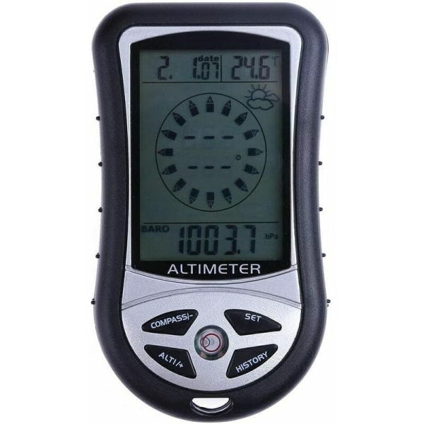 Höjdmätare Termometer Barometer Multifunktionskompass,v Sportutrustning