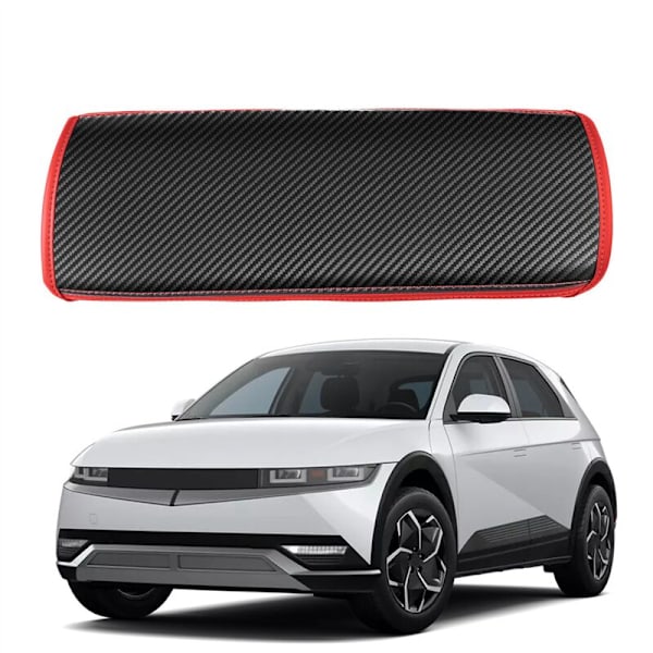 Bilarmrest Box Cover för Aini 5 IONIQ 2022 + Röd Central Control Protection