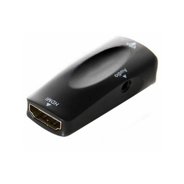 Video till VGA-omvandlare Pläterad eller Aktiv HD 1080P Lämplig med 3,5 mm Ljud för Laptop STB Blu-Ray DVD