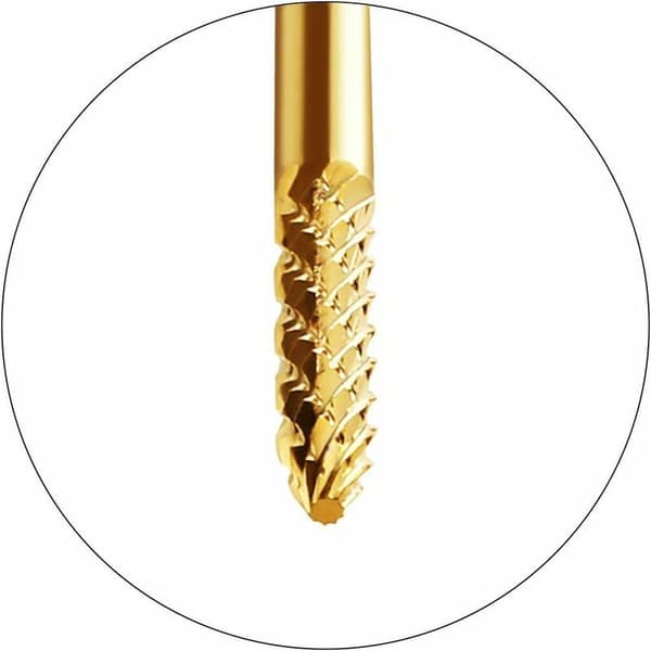 Wolfram stål borehoved til negle design, professionelt bit til manicure pedicure(F), Sunny