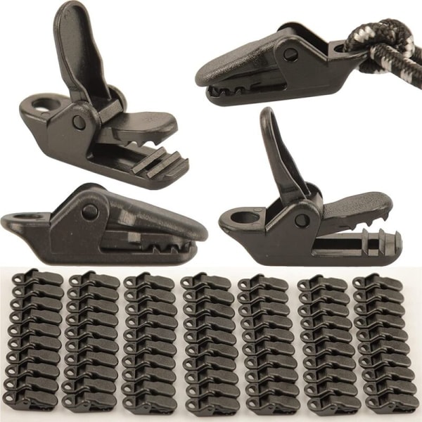 70PCS PC Camping Clips, Awning Tarp Clips, Tarp Clamps, Tarp Clips, Outdoor Securing Clips