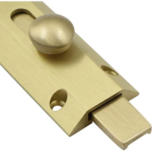 Dörrlås - 9,3 x 3,2 cm - Mässing - Guld, AAFGVC