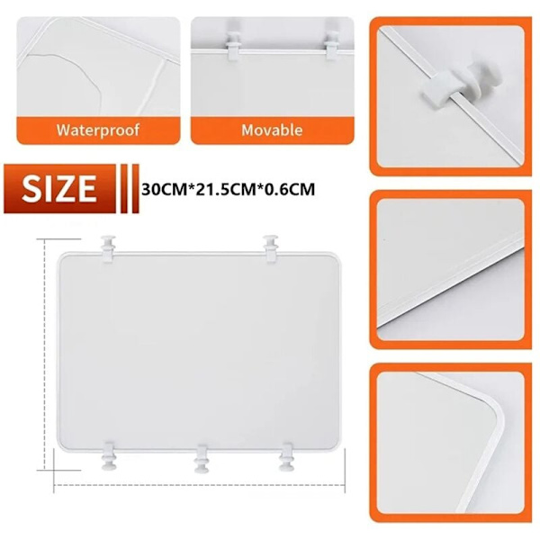 Til Bogg Bag Separator Tray, Kompatibel med den store X Bagg Bag 30 cm x 21,5 cm x 0,6 cm, Separator Tray til Bogg Bag Tilbehør
