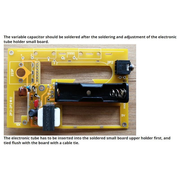 DIY-kit 2P2 Elektronrör Enstaka Lampa Medium Wave Radio 2P3 Radio Kit