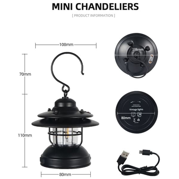 Udendørs Camping Lys LED Lys Bærbare Lys Camping Atmosfære Dekorative Hængende Lys, A
