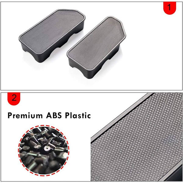 Peg Pocket Covers, Bed Rail Peg Caps til 2019 2020 2021 Tilbehør, Sort