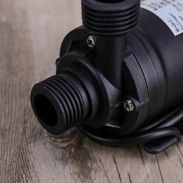 DC 12V Borstlös Nedsänkbar Vattenpump 800L/H 5.5M för Fontän Simbassäng Solcirkulationssystem Vattencirkulationssystem