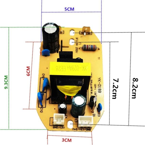 12V 34V 35W Universal Befugter Board Reservedel Komponent Atomisering Kredsløb Plade Modul Kontrol Strømforsyning