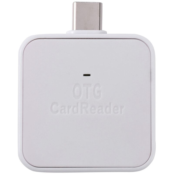 Usb 3.1 Typ C -Sd Tf-kortläsare Otg-adapter för smartphone surfplatta kortläsare vit