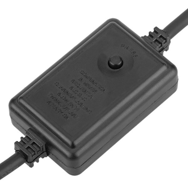10m valkoinen LED-valoketju 8 valotehosteella, PVC-pinnoitettu ja sopii ulkokäyttöön 2