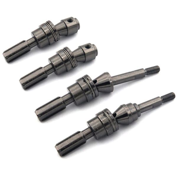 4 stk. metall bakre drivaksel CVD for 1/10 Slash Stampede Hoss VXL RC bildeler, grå